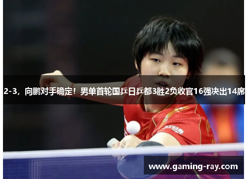 2-3，向鹏对手确定！男单首轮国乒日乒都3胜2负收官16强决出14席